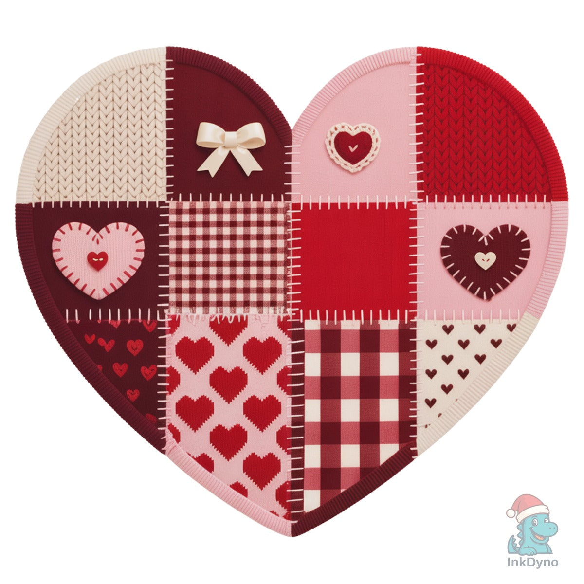 Patchwork Crochet Valentine Heart
