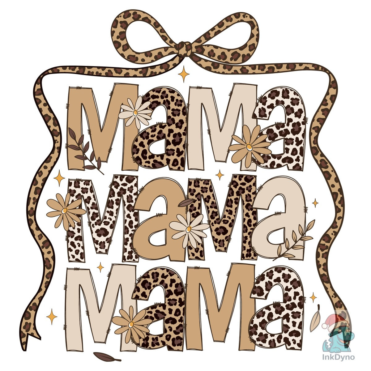 Leopard Neutral Stacked Mama