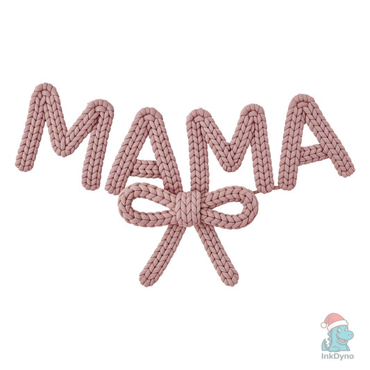 Coquette Mama Latch Hook Yarn Faux - DTF Transfer