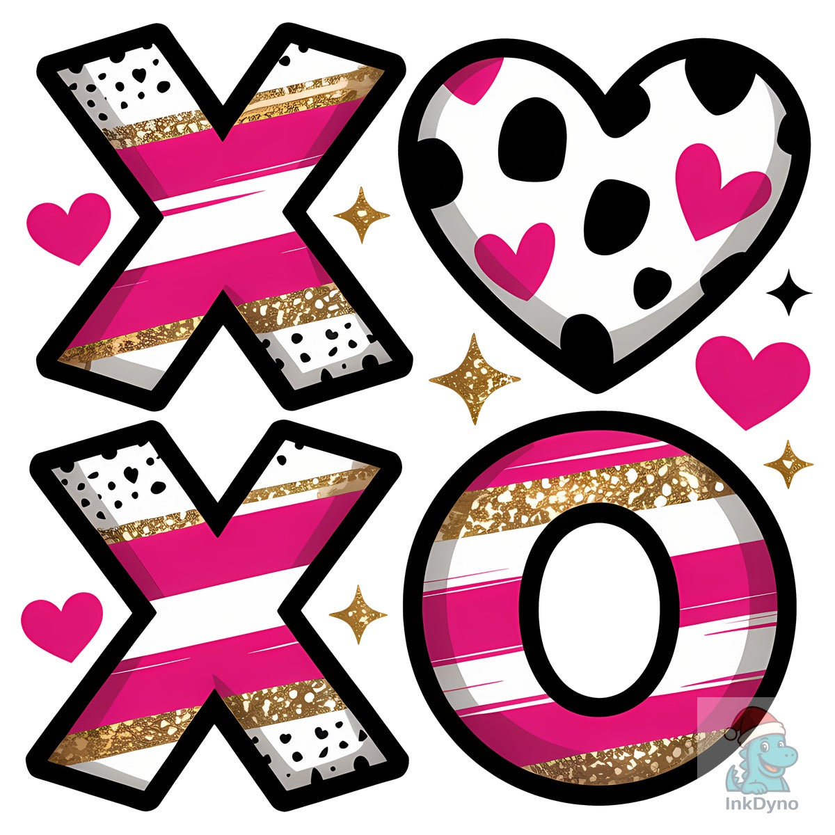 Glitter Valentines Day XOXO T-shirt