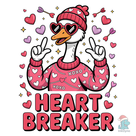 Silly Goose Love Vibes Valentine Tee - DTF Transfer