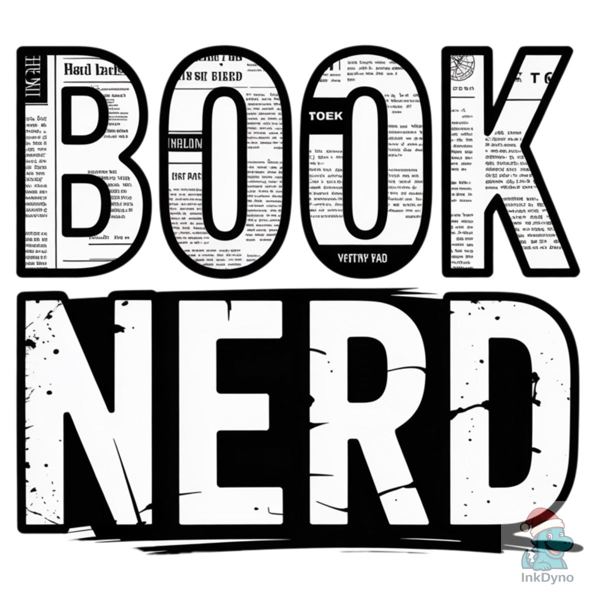 Book Nerd • Distressed Typography