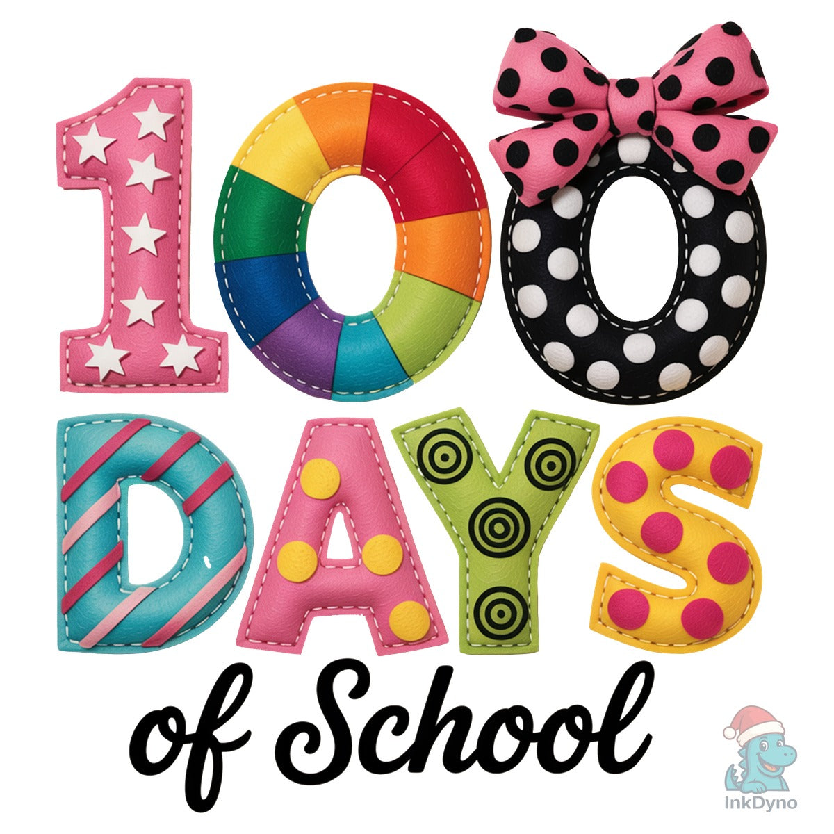Bright Patchwork 100 Days of School