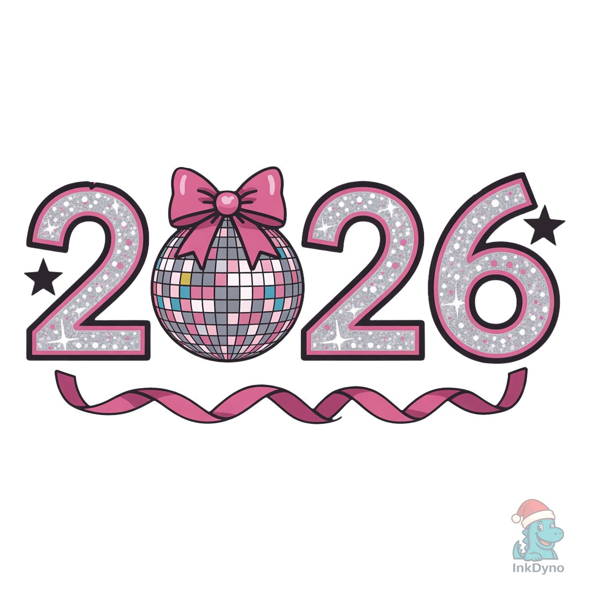 Coquette New Year 2026 Disco Ball