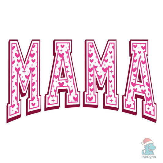 Mama Valentines Heart Mama - DTF Transfer