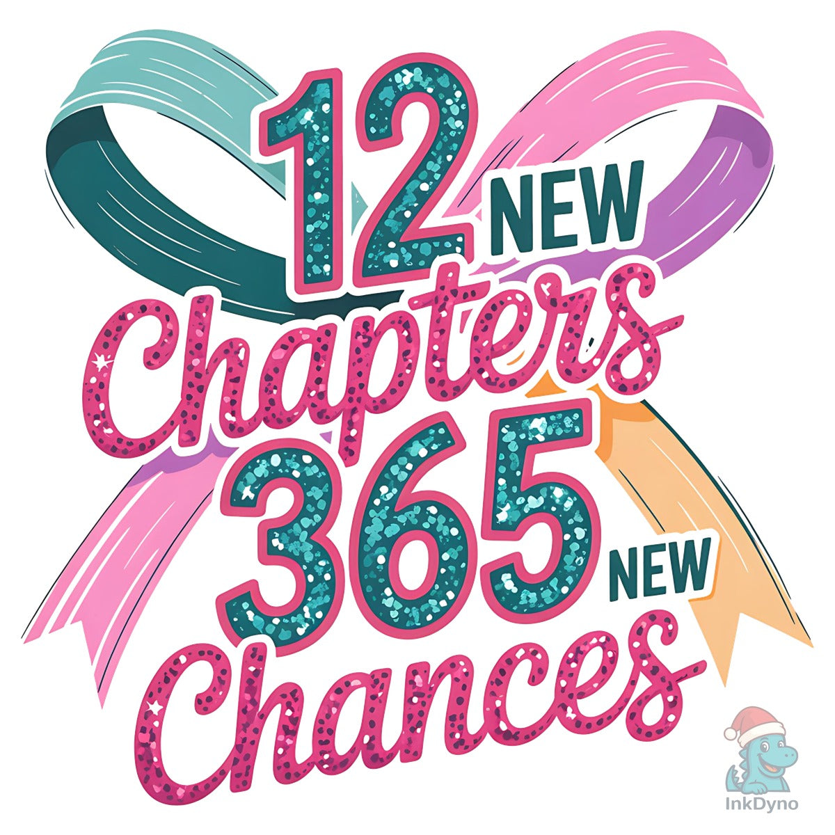 Preppy 2026 New Year Glitter Faux