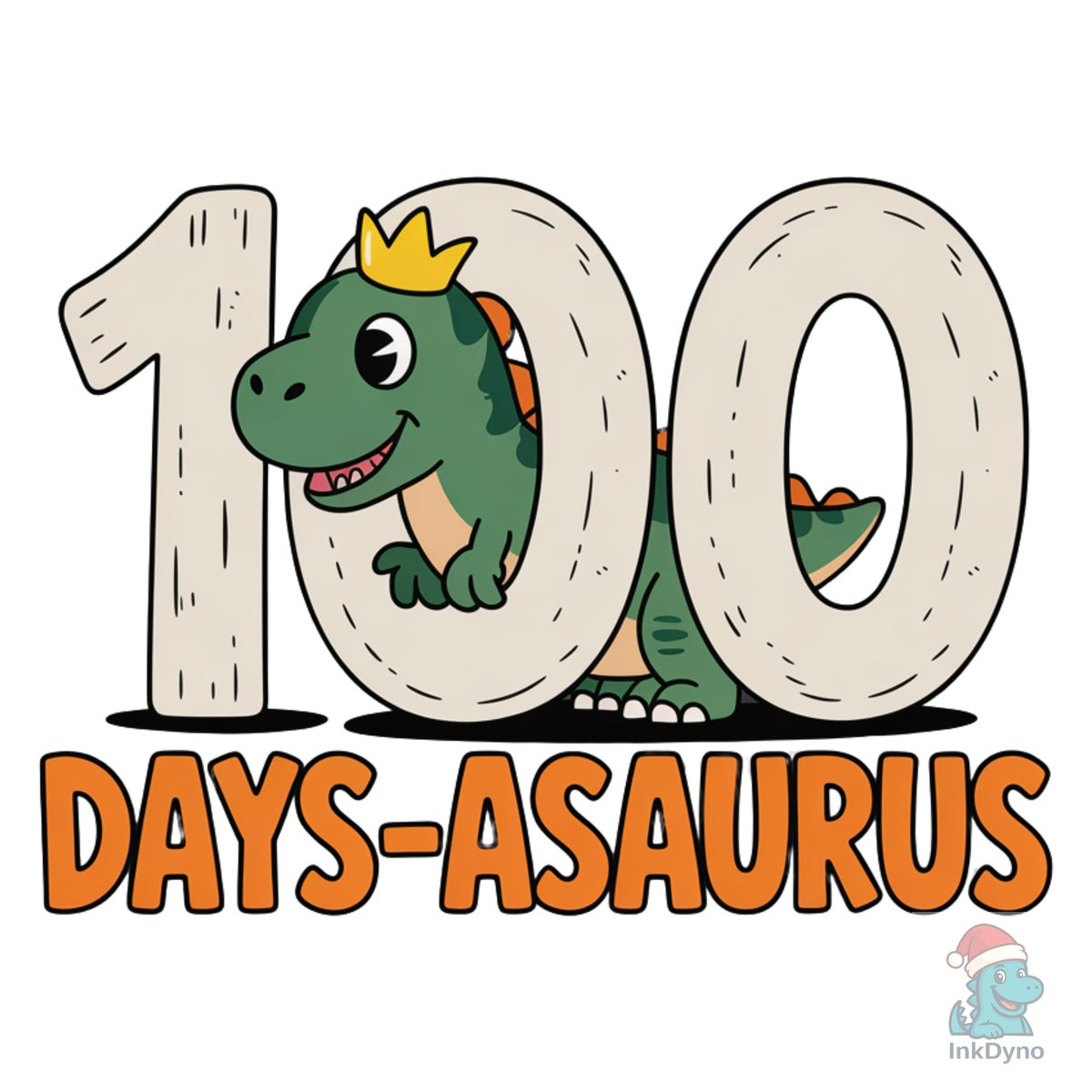 Cute Dinosaur 100th Day of School
