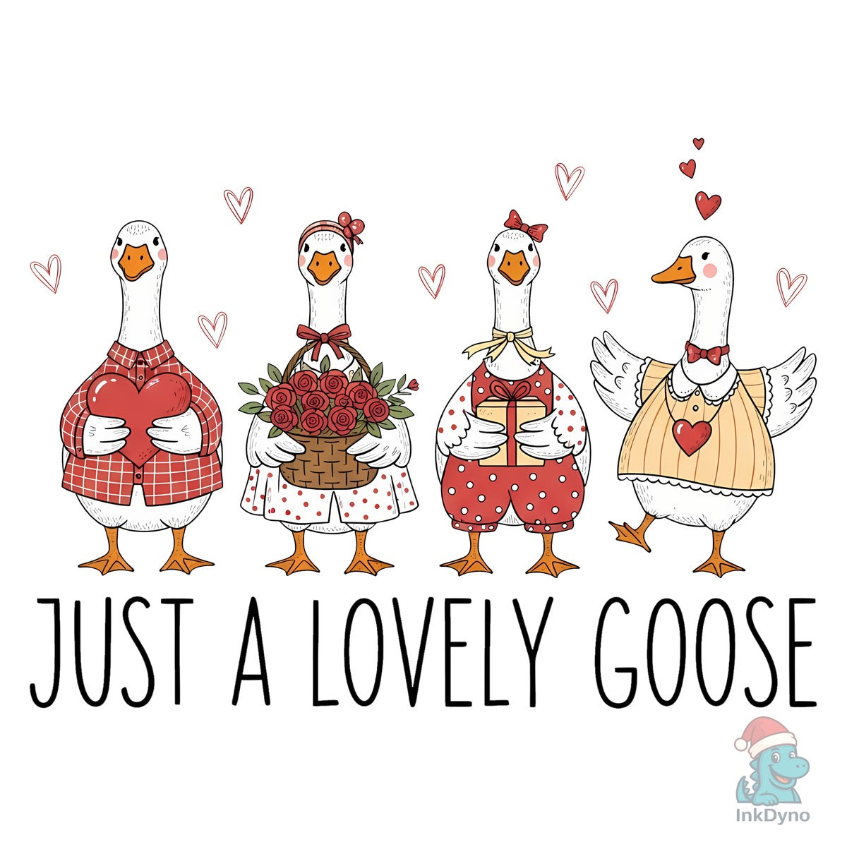 Just a Lovely Goose Valentine Goose
