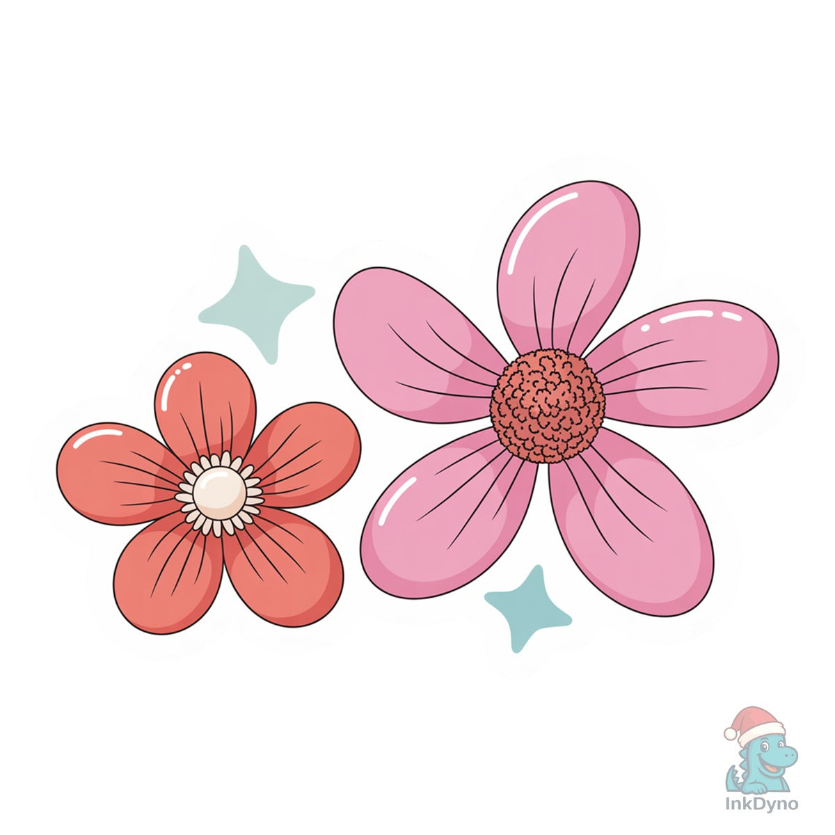 Cute Floral Printable Stickers