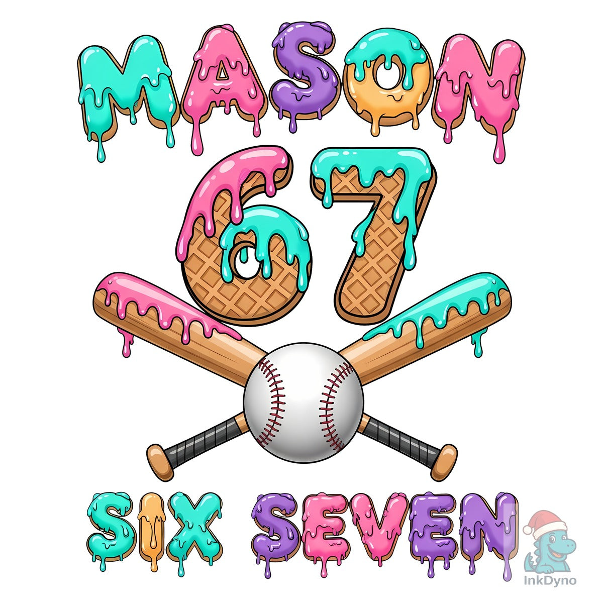 Mason 67 Baseball Dripping Ice Cream