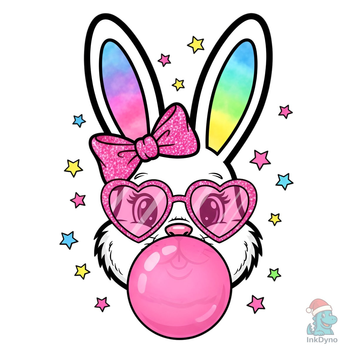 Pink Glitter Easter Bunny Coquette