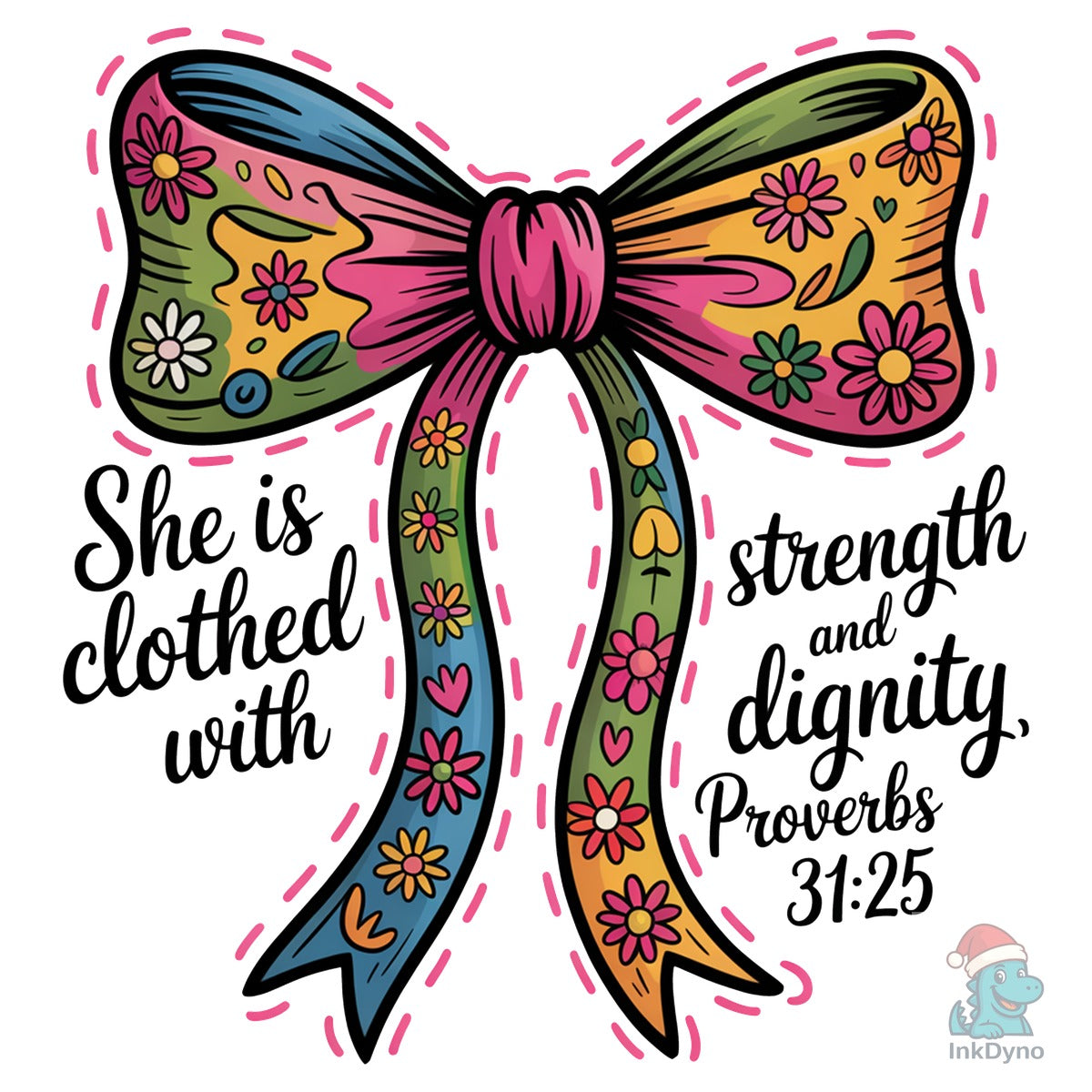 She is Clothed with Strength Bow