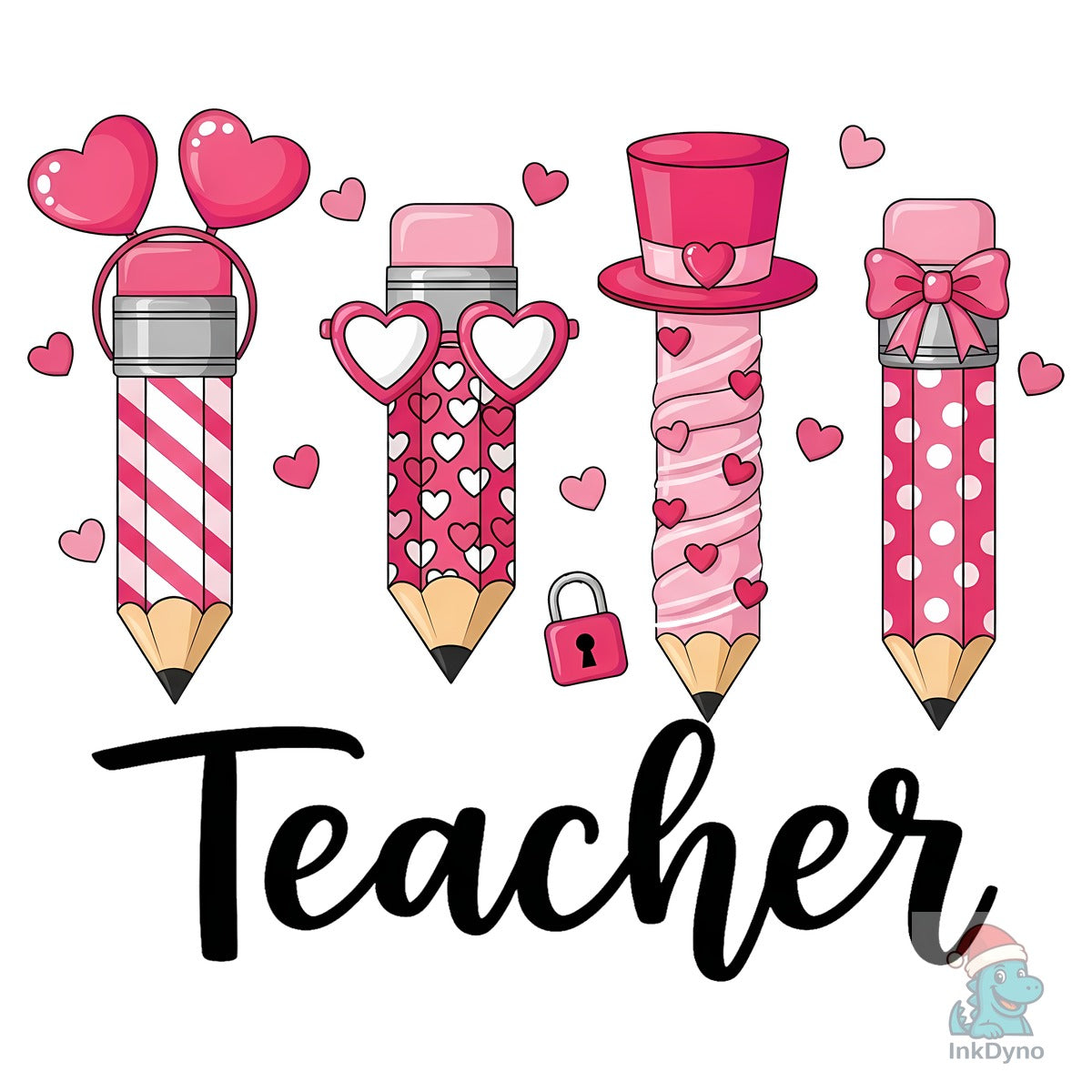 Valentine's Day Teacher Pencil