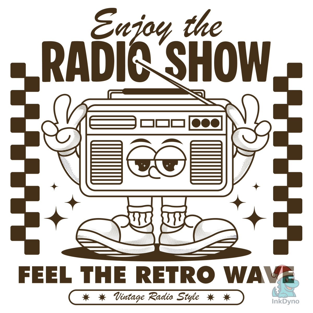 Vintage Cartoon Radio Character Design