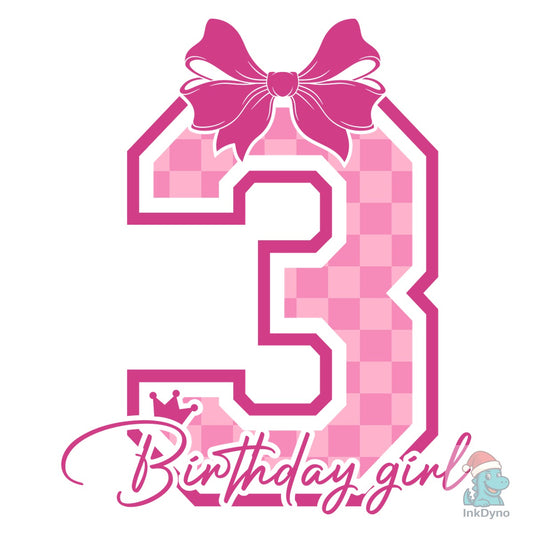 3rd Birthday Birthday Shirt - DTF Transfer