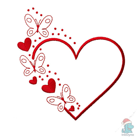 Butterfly Heart Valentine - DTF Transfer