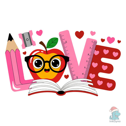 Love Teacher Valentine Love - DTF Transfer