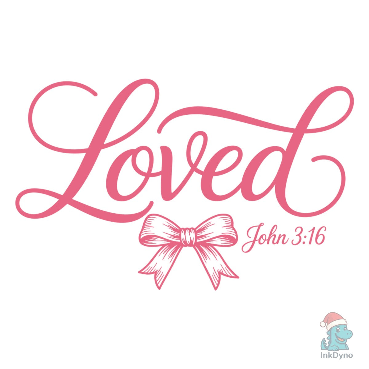 Loved John 3:16 Valentine Christian