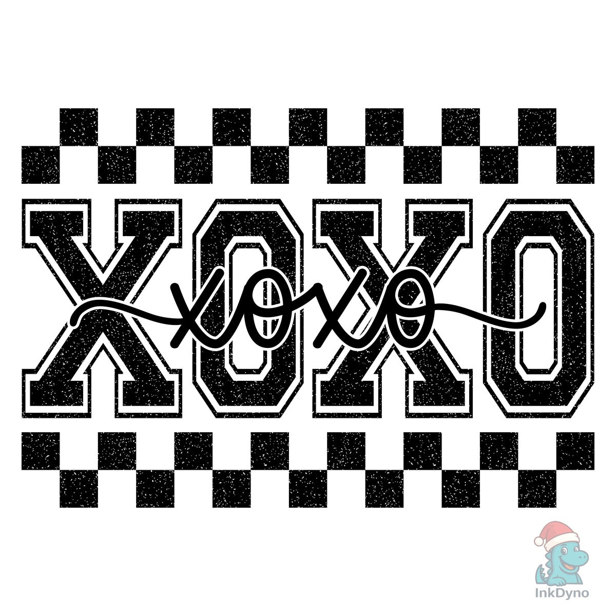 Valentine Leopard Checkered Xoxo