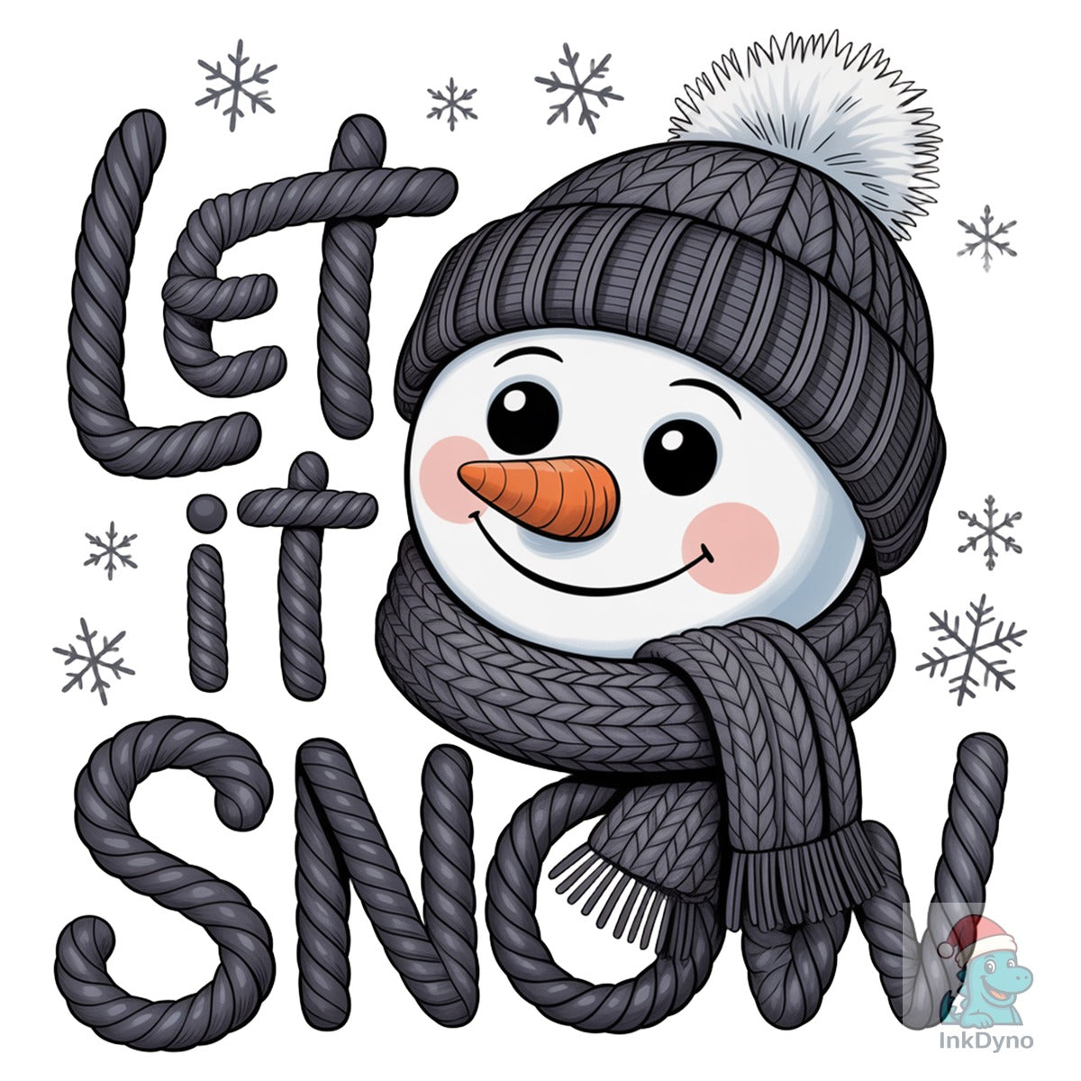Let It Snow Latch Hook Yarn Crochet