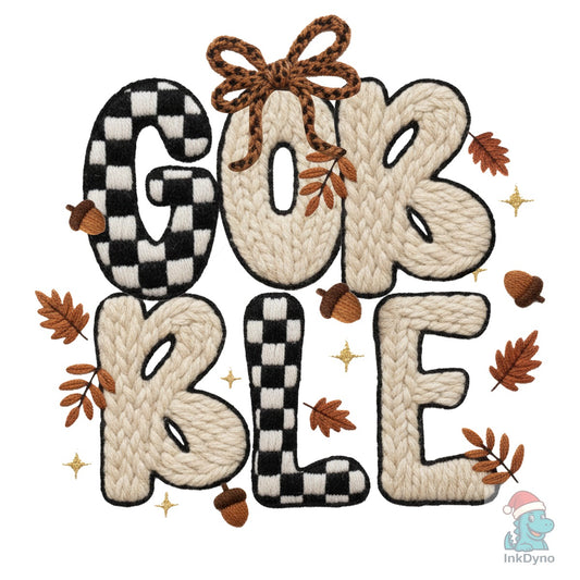 Yarn Crochet Gobble Coquette Shirt - DTF Transfer