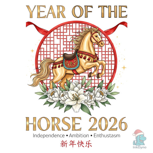 Chinese New Year Horse - DTF Transfer