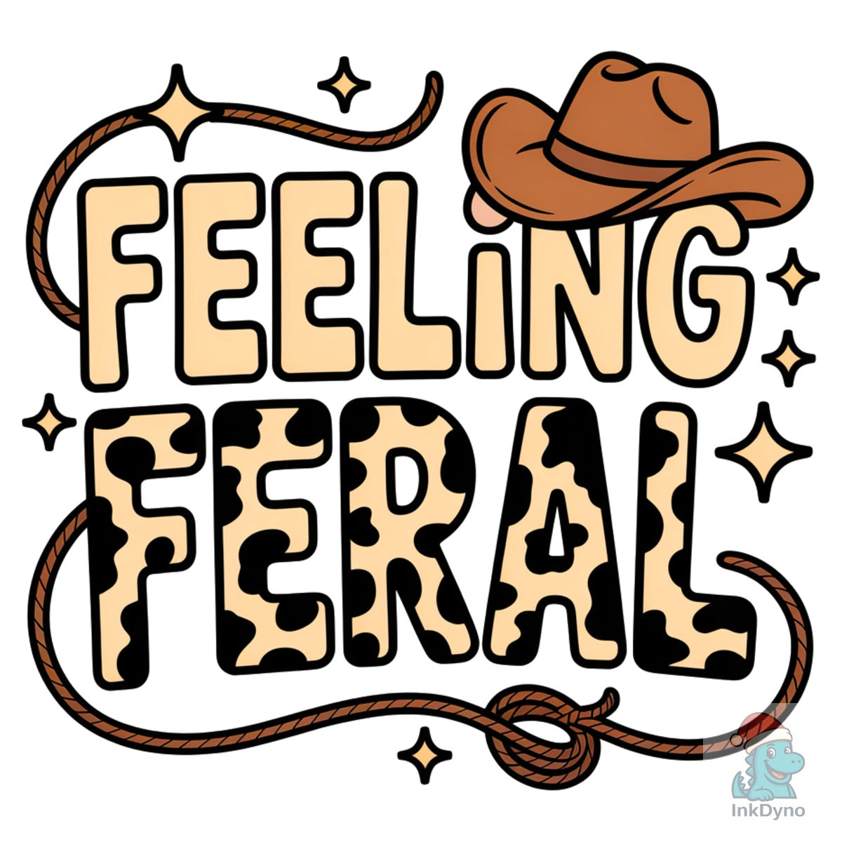 Feeling Feral Funny Western Cowboy