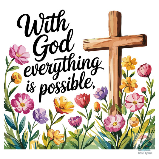 God's Love Sublimation Round Sign - DTF Transfer