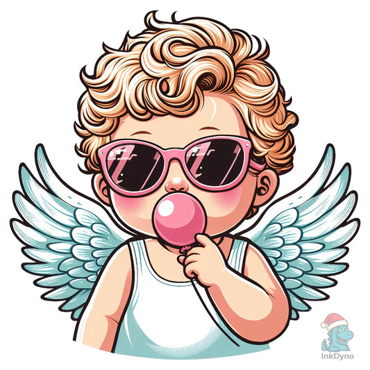Cool Cupid Cute Valentine Angel - DTF Transfer
