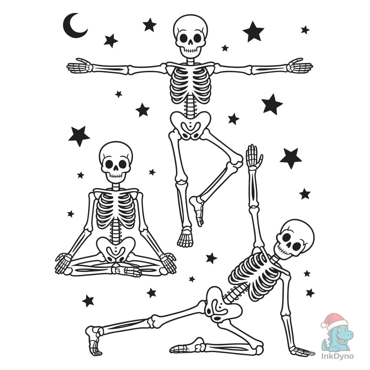 Yoga Skeleton Halloween T-shirt