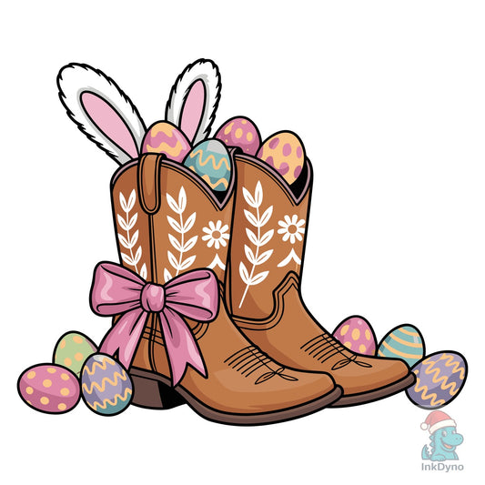 Cowboy Boots Easter Sublimation - DTF Transfer