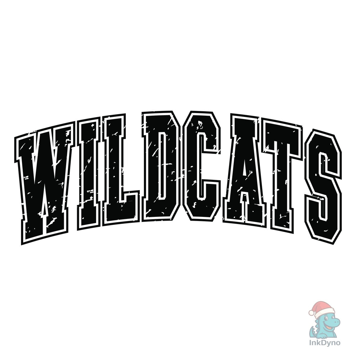 Distressed Wildcats Retro Varsity
