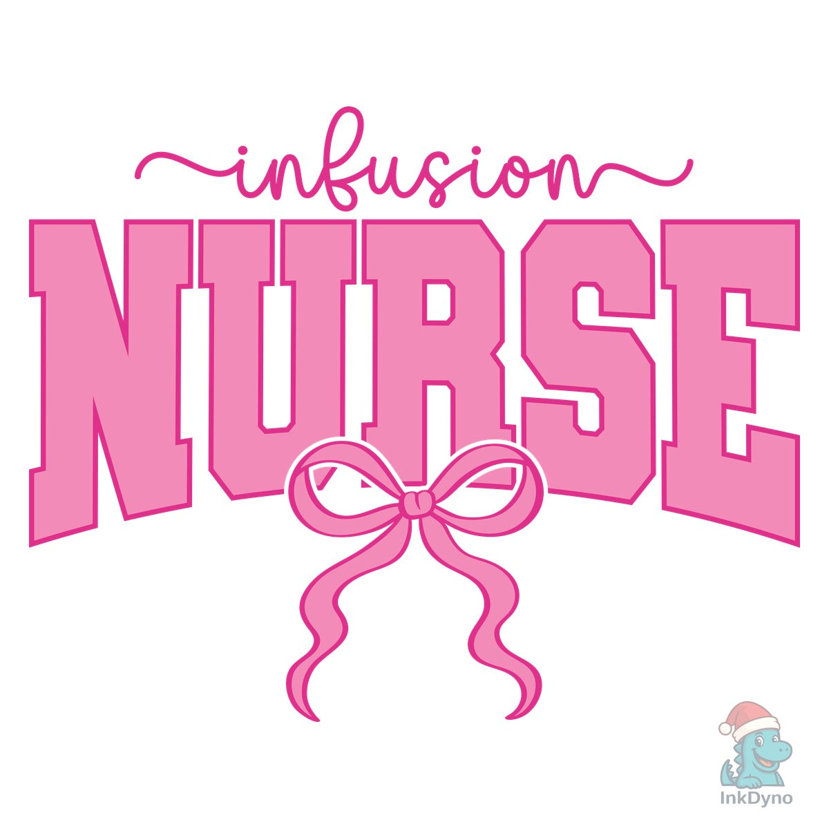 Infusion Nurse Coquette Nursing Pink Bow