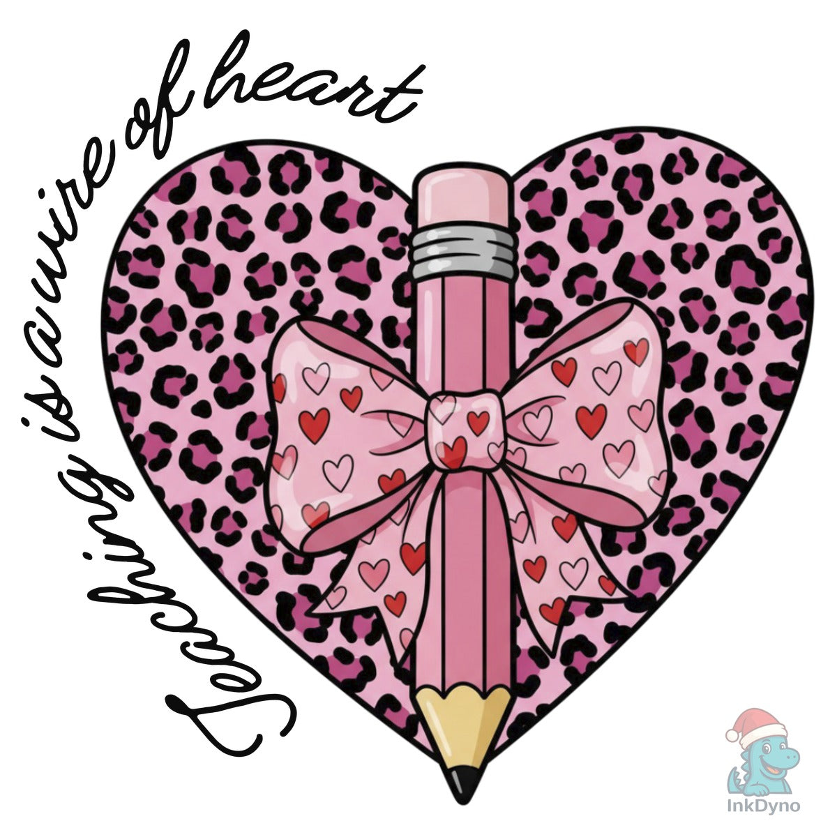 Leopard Heart Teacher Valentine