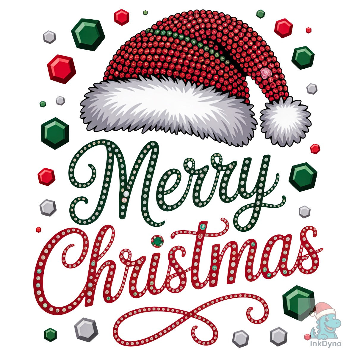 Merry Christmas Rhinestone