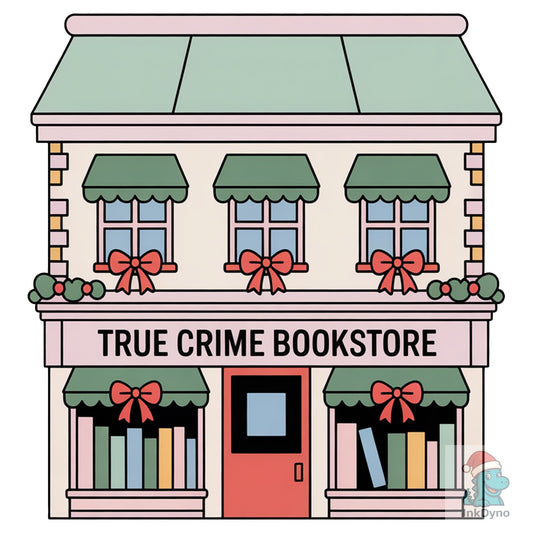 Christmas True Crime Bookstore Book - DTF Transfer