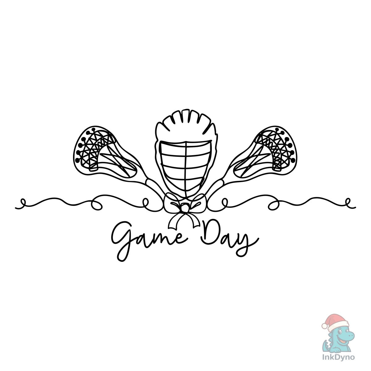 Lacrosse Gameday Continuous Line