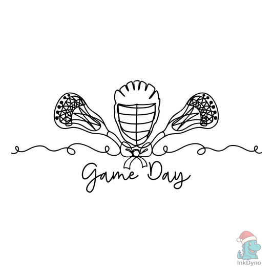 Lacrosse Gameday Continuous Line - DTF Transfer