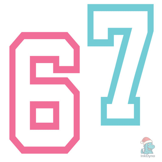 Six Seven 6 7 Six Seven Funny - DTF Transfer