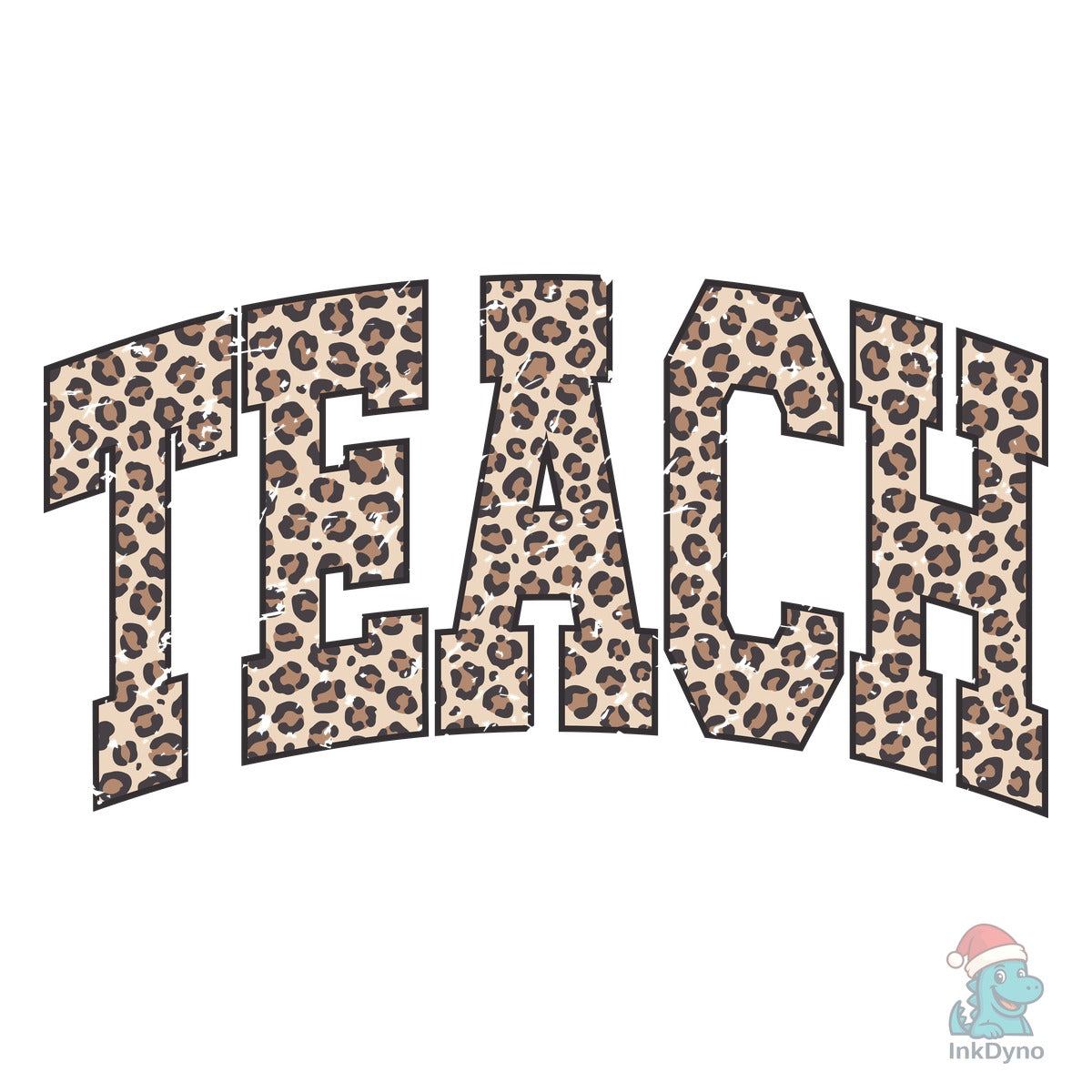 Teach Leopard Retro Varsity Teacher