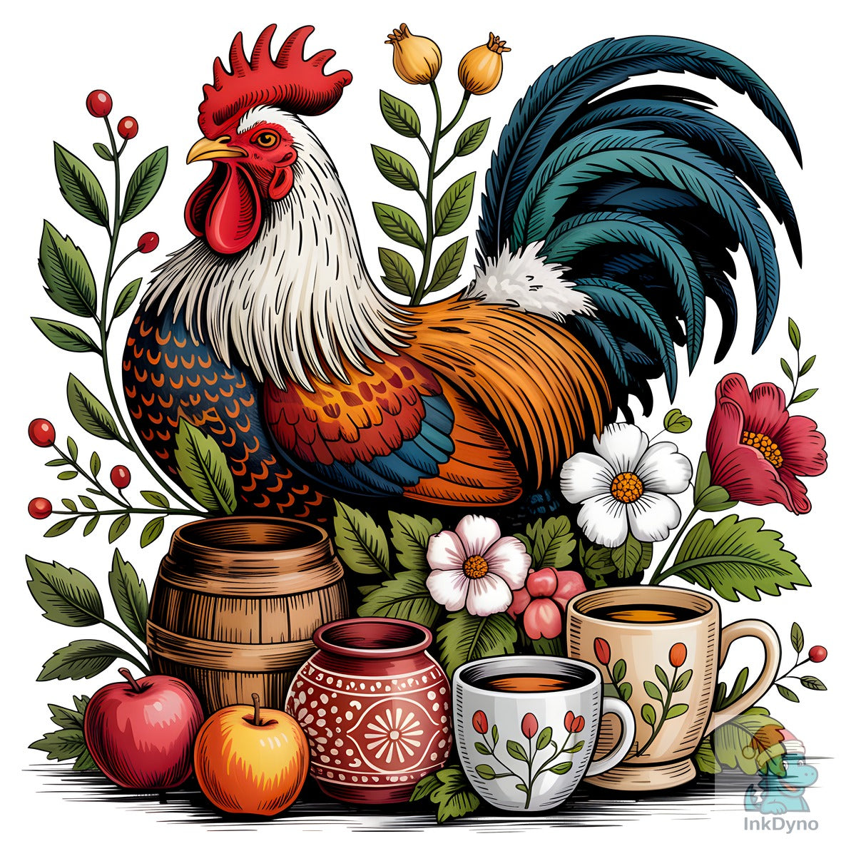 Farm Rooster Rustic Chicken