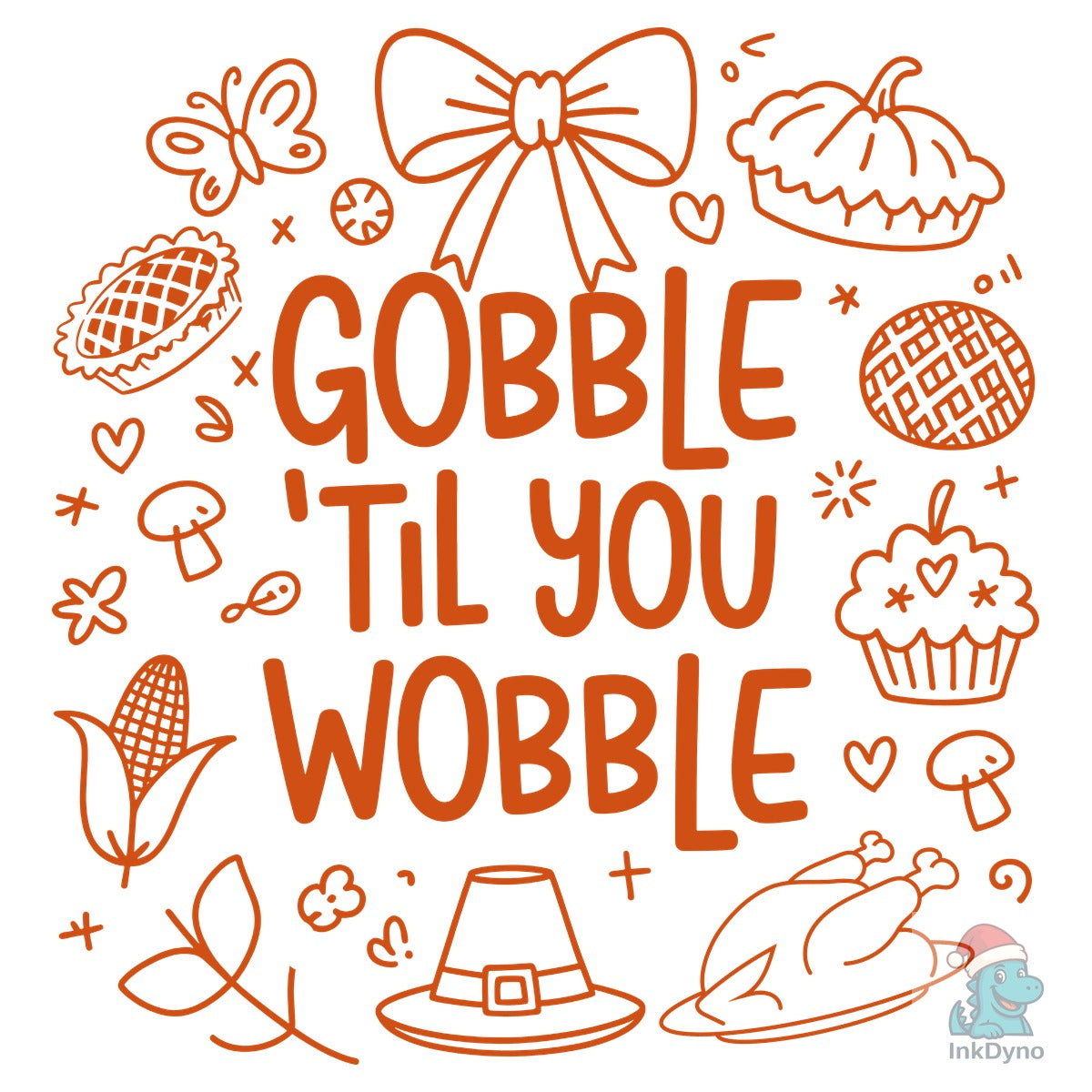 Preppy Gobble Coquette Thanksgiving