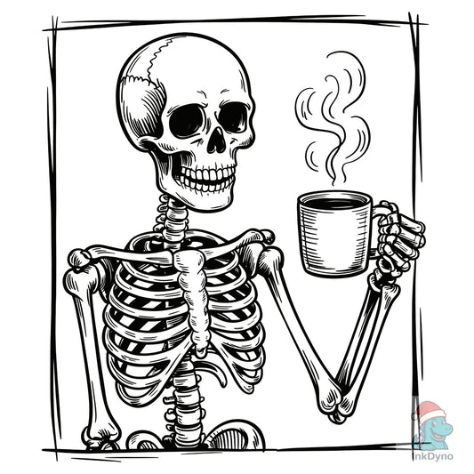 Coffee Skeleton Halloween - DTF Transfer