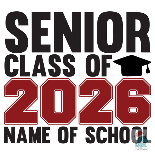 Senior 2026 Class of 2026 - DTF Transfer