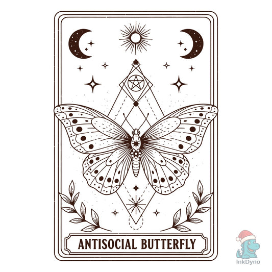 Antisocial Butterfly Tarot Card - DTF Transfer