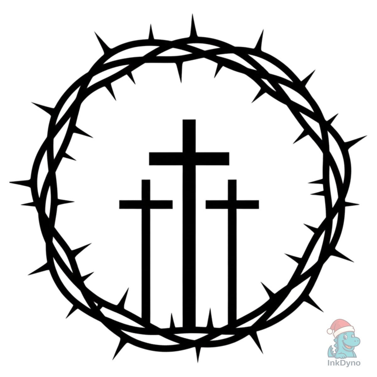 Mens Christian Three Crosses