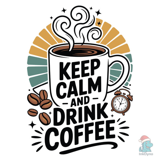 Keep Calm and Drink Coffee - DTF Transfer