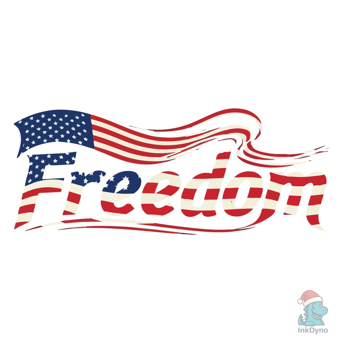 Freedom American Flag T-Shirt Design
