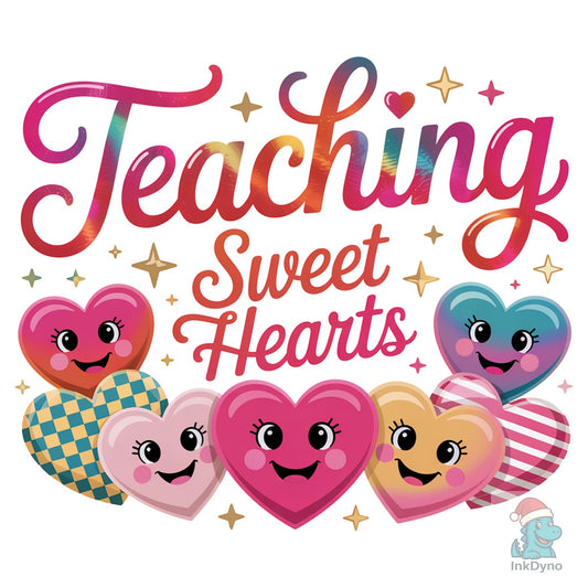 Teaching Sweet Hearts Design - DTF Transfer