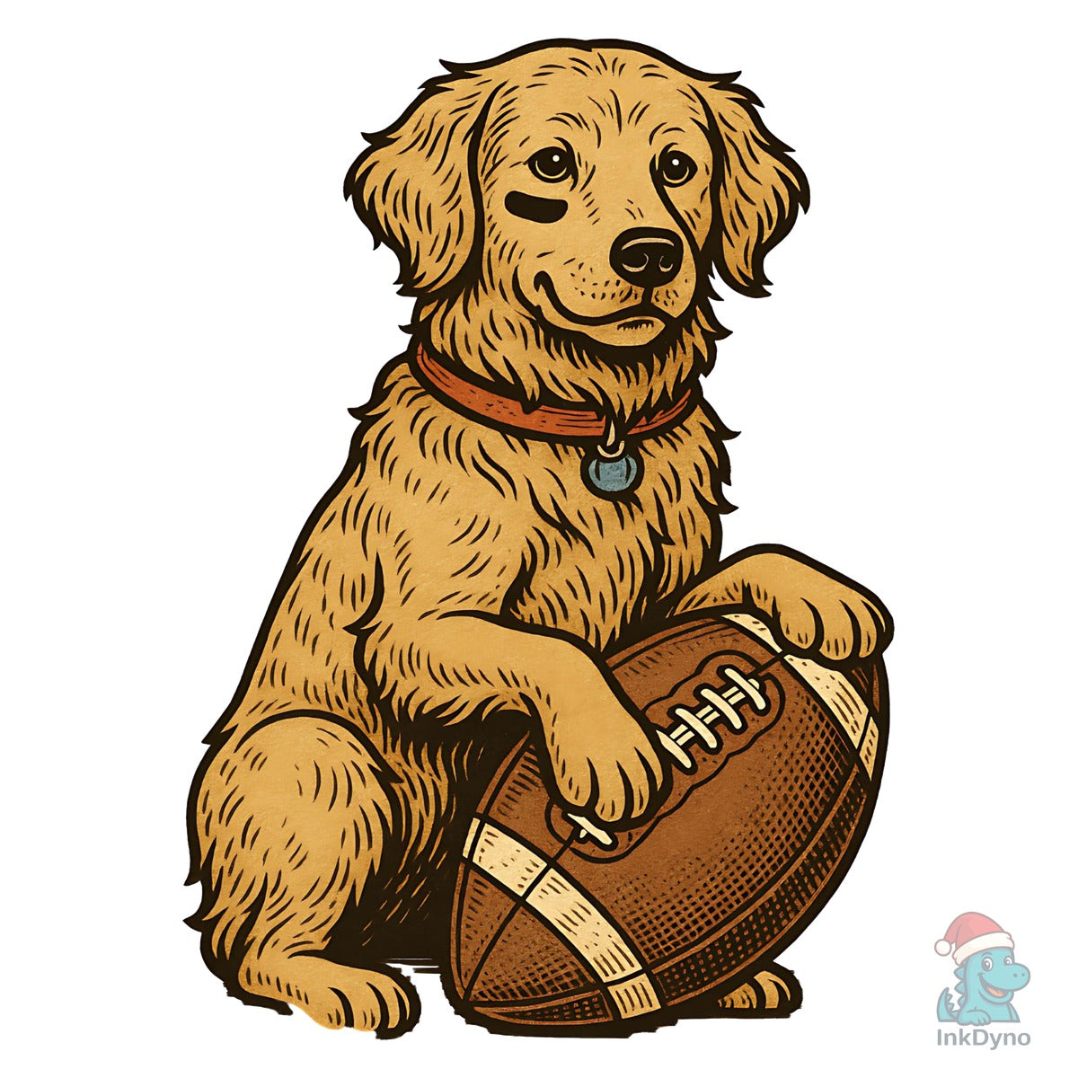 Golden Retriever Football Sports Dog